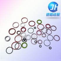 各種型號顏色O型硅膠密封圈定制—建皓硅膠